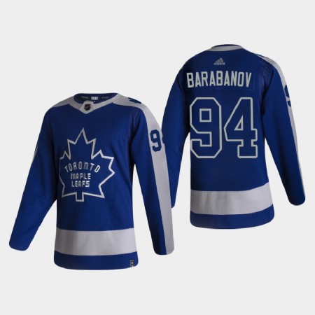 Camisola Toronto Maple Leafs Alexander Barabanov 94 2020-21 Reverse Retro Authentic - Homem
